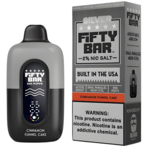 Cinnamon Funnel Cake – Fifty Bar Silver Series | 20K Puffs