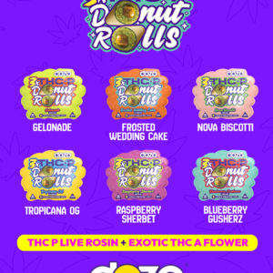 Dozo Donut Rolls (THC-P) 6g - 3 ct
