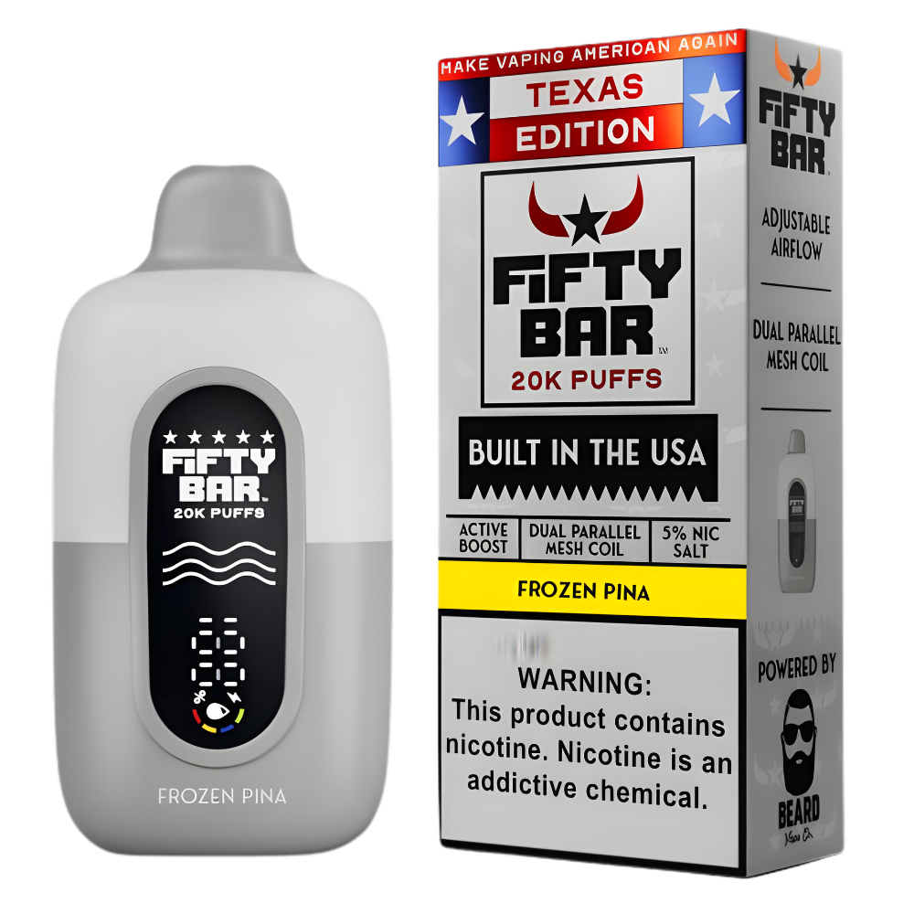 Frozen Pina – Fifty Bar Texas Edition | 20K Puffs Frozen Pina – Fifty Bar Texas Edition | 20K Puffs