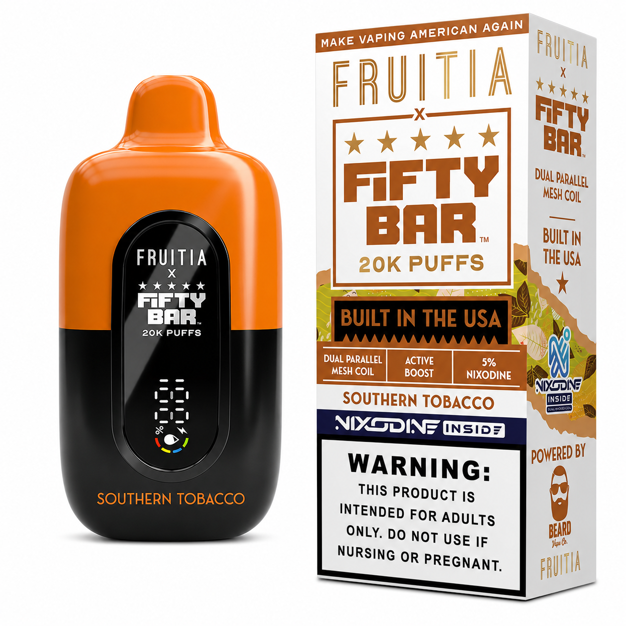 Southern Tobacco – Fruitia Nixodine | 20K Puffs Southern Tobacco – Fruitia Nixodine | 20K Puffs