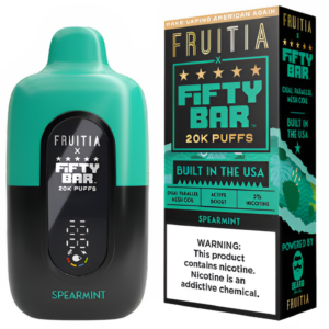 Spearmint – Fifty Bar X Fruitia | 20K Puffs