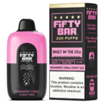 Strawberry Cereal Donut Milk – Fifty Bar Black Series | 20K Puffs