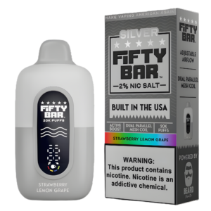 Strawberry Lemon Grape – Fifty Bar Silver Series | 20K Puffs