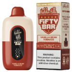 Vanilla Bean Tobacco – Fifty Bar X Hidden Hills | 20K Puffs