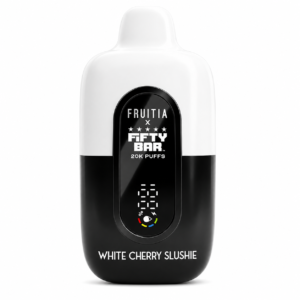 White Cherry Slushie – Fruitia Nixodine | 20K Puffs