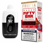 White Cherry Slushie – Fruitia Nixodine | 20K Puffs