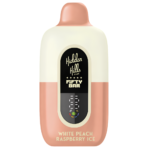 White Peach Raspberry Ice – Fifty Bar X Hidden Hills | 20K Puffs
